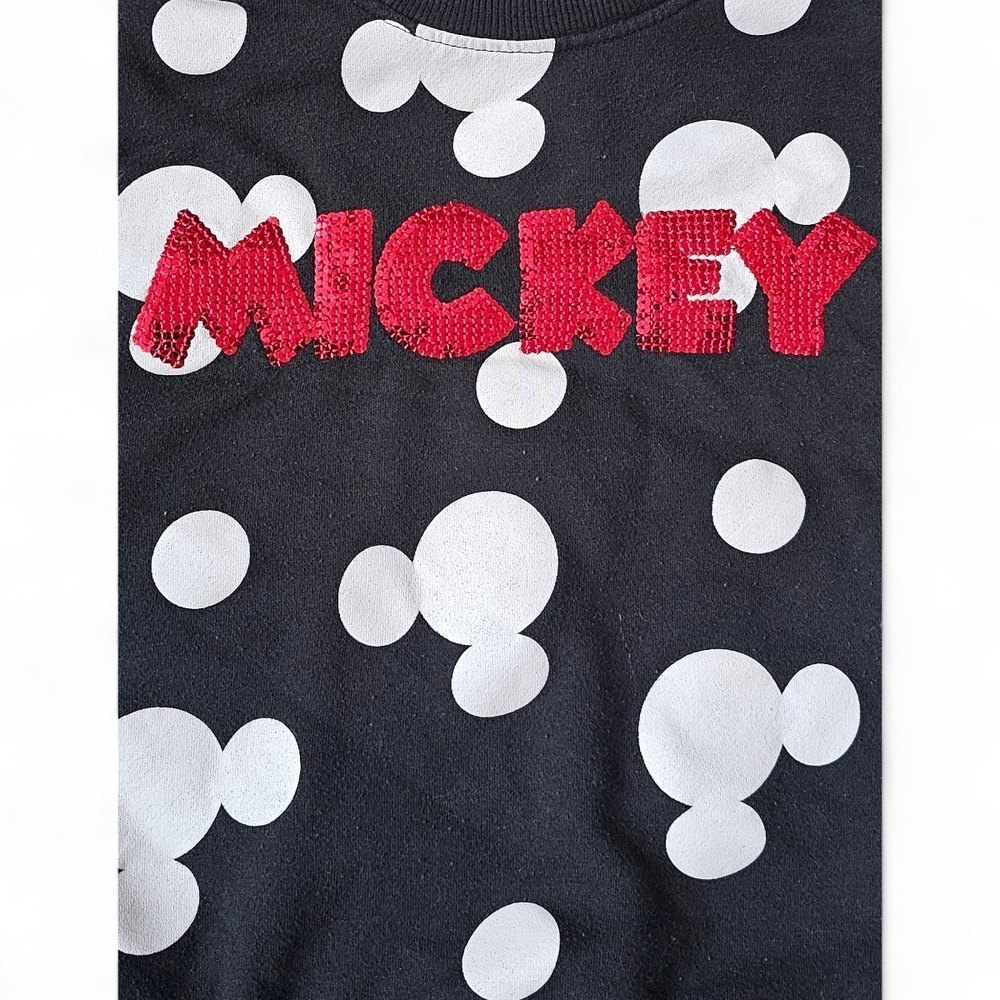 Disney Mickey Mouse Polka Dot Sweatshirt Size M (7–9) - Picture 4 of 7
